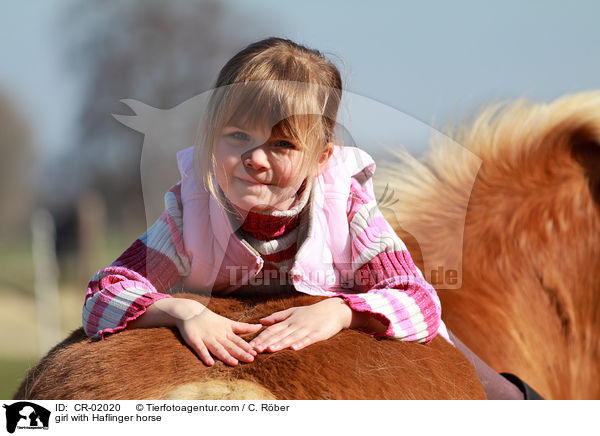 M�dchen mit Haflinger / girl with Haflinger horse / CR-02020