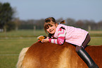 girl with Haflinger horse