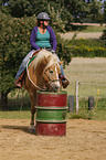 woman with Haflinger horse