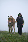 woman with Haflinger horse