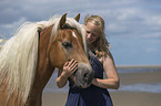 Woman with Haflinger