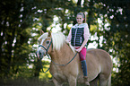 Haflinger with woman