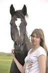 woman with Hanoverian horse