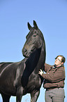 woman with Hanoverian warmblood