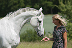 woman with Hanoverian Horse