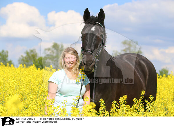 Frau und Schweres Warmblut / woman and Heavy Warmblood / PM-06631