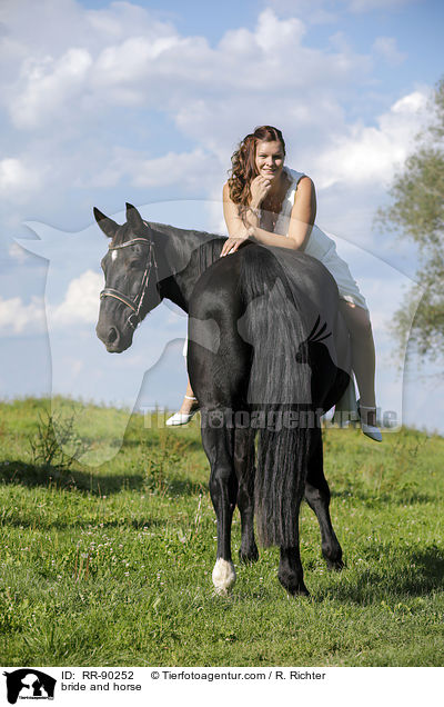 Braut und Pferd / bride and horse / RR-90252