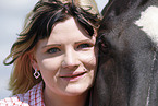 young woman with horse