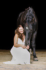 bride and horse