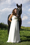 bride and horse