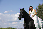 bride and horse