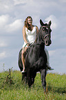 bride and horse