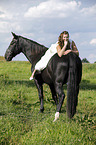 bride and horse