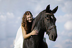 bride and horse