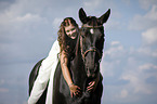bride and horse