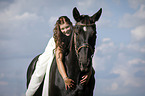 bride and horse