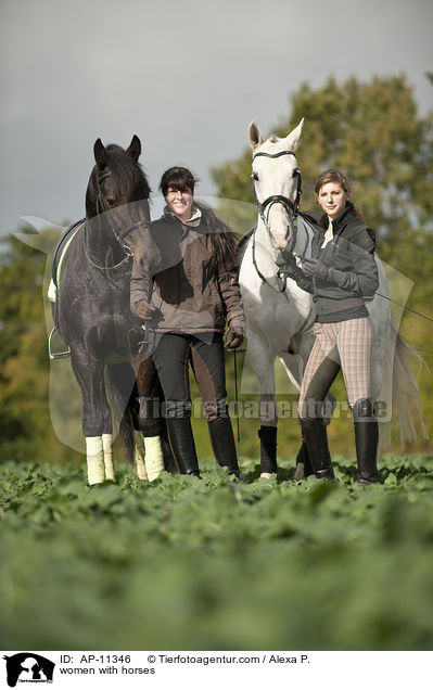 women with horses / AP-11346