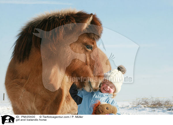 Mdchen und Islnder / girl and Icelandic horse / PM-05400