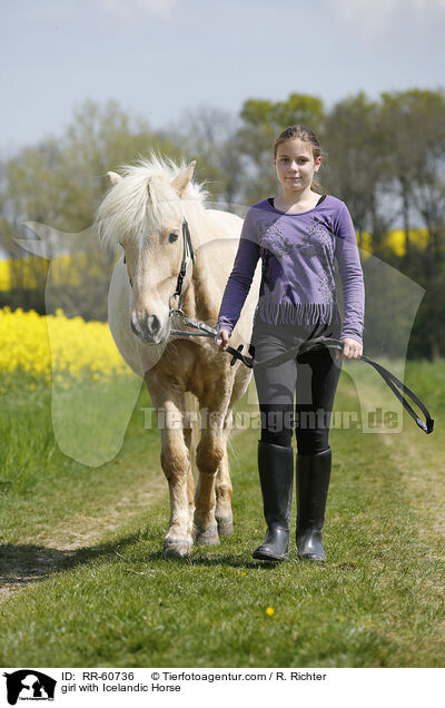 Mdchen mit Islnder / girl with Icelandic Horse / RR-60736