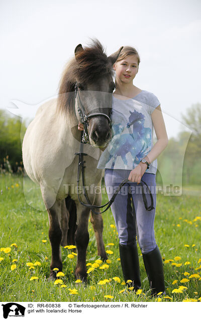 Mdchen mit Islnder / girl with Icelandic Horse / RR-60838