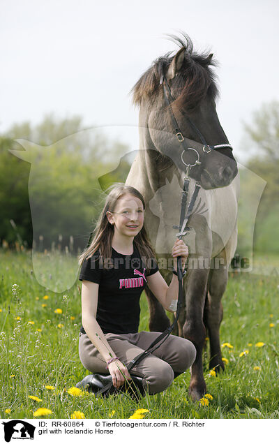 M�dchen mit Isl�nder / girl with Icelandic Horse / RR-60864
