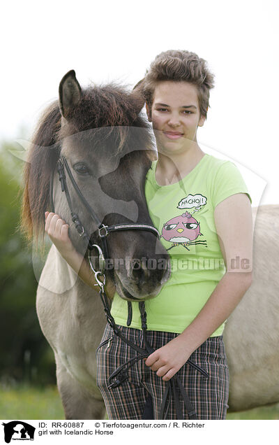 Mdchen mit Islnder / girl with Icelandic Horse / RR-60887
