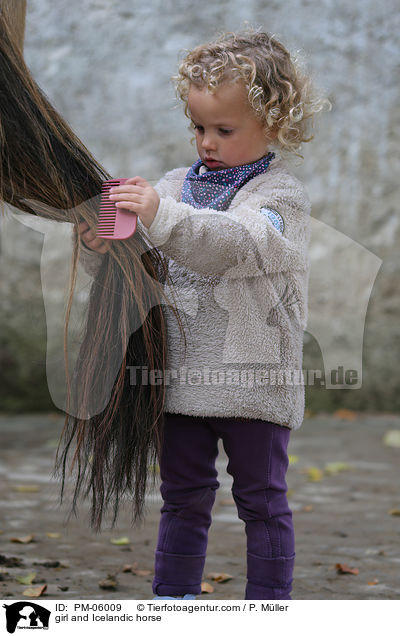 Mdchen und Islnder / girl and Icelandic horse / PM-06009