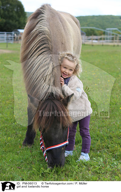 Mdchen und Islnder / girl and Icelandic horse / PM-06013