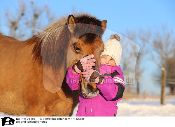 Mdchen und Islnder / girl and Icelandic horse / PM-06168
