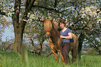 woman with Icelandic horse
