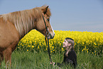 girl with Icelandic Horse