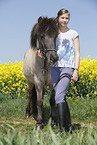 girl with Icelandic Horse