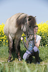 girl with Icelandic Horse