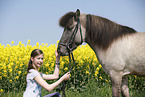 girl with Icelandic Horse