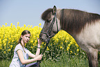 girl with Icelandic Horse