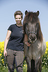 girl with Icelandic Horse