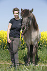 girl with Icelandic Horse