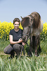 girl with Icelandic Horse