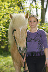 girl with Icelandic Horse