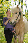 girl with Icelandic Horse