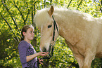 girl with Icelandic Horse