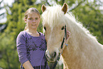 girl with Icelandic Horse