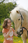 girl with Icelandic Horse