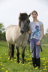 girl with Icelandic Horse