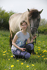 girl with Icelandic Horse