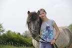 girl with Icelandic Horse