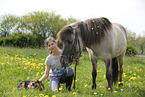 girl with Icelandic Horse