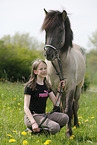 girl with Icelandic Horse