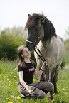 girl with Icelandic Horse