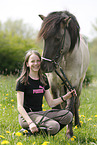 girl with Icelandic Horse